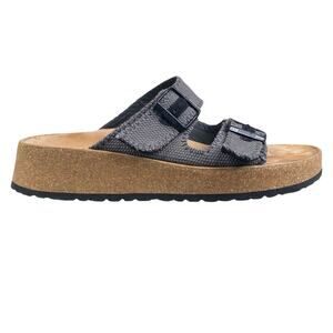 Papillio X Birkenstock Unisex Gabriela Grey Slip On Sandal Size 40 M 7 W 9